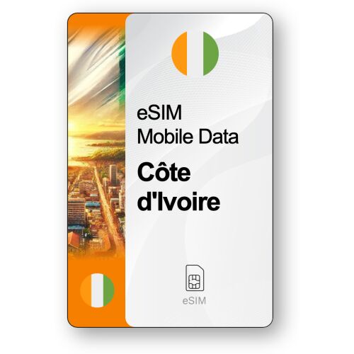 eSIM Côte d'Ivoire 20 GB, 15 napok 162752501 - SIM kártya