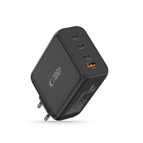 Tech-Protect Nc200W-Gan 4 Portos Pd 200W-Os Okostelefon-Töltő 162772017 - Telefon