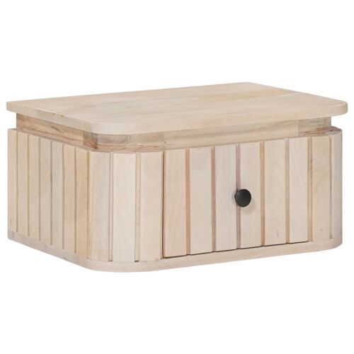 vidaXL Kézzel készült éjjeli szekrény Fehér 40 x 30 x 20 cm 162792213 - Bútor