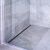 Lineáris lefolyó 80 cm INOX Slim beépítve egy modern zuhanyzóba