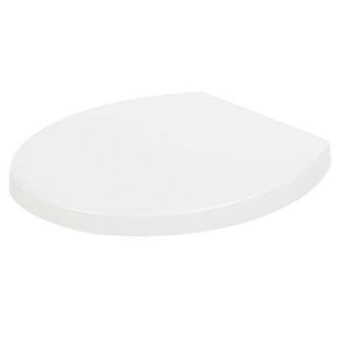 Fehér, lágyan záródó WC-ülőke fehér háttérrel - WC ülőke