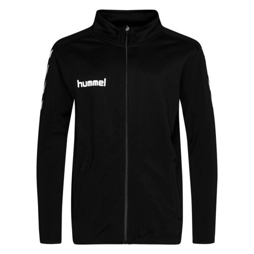 Hummel Core Poly edződzseki, fekete elölnézet - Divat és öltözködés