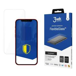 Folie de protecție pentru ecran 3mk FlexibleGlass pentru iPhone 13 Pro Max, cu 250% mai rezistentă, anti-zgârieturi, antibacteriană - 3MK Folii protecție