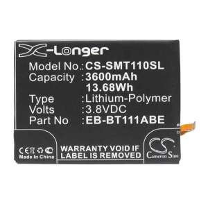 Cameron Sino 3600mAh Li-Polymer akkumulátor Samsung Galaxy Tab3 Lite 7.0 (SM-T110) készülékhez - Tablet akkumulátor