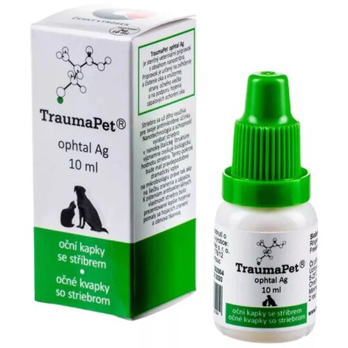 TraumaPet ophthal Ag 10ml szemcsepp kutyáknak és macskáknak dobozban és üvegben, ezüst szemápolás - Szemcsepp és műkönny