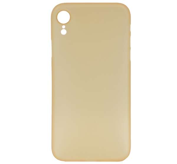 Műanyag telefonvédő (matt, ultravékony) ARANY Apple iPhone XR 6.1