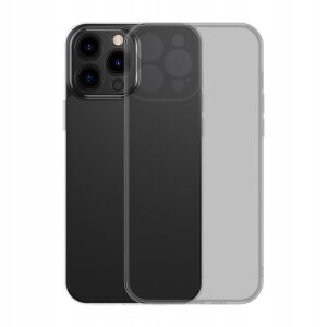 Baseus iPhone 13 Pro matte black phone case, full view - Screen Protector