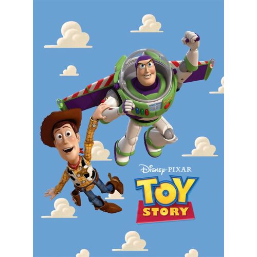 Toy Story könyvborító Woodyt és Buzz Lightyeart ábrázolja - Gyermek könyv