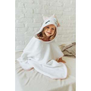 Unicorn hooded towel for kids, KAPUCNIS FÜRDŐPONCSÓ - UNIKORNIS, soft and absorbent, perfect for bath time - Bath Towel, Washcloth, Hooded Towel