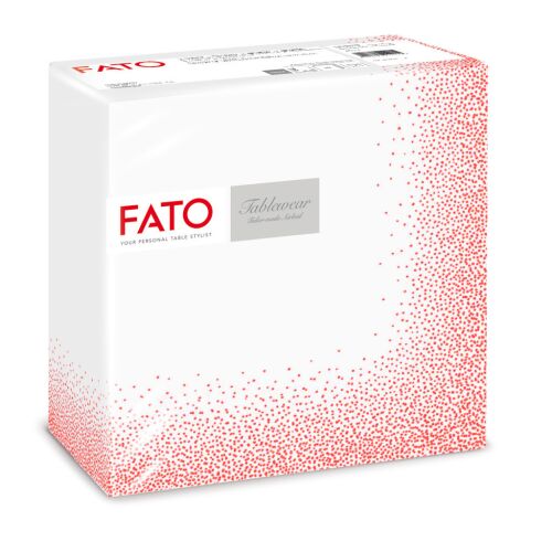 Fato Airlaid szalvéta 40x40cm Puntini piros 50 lapos 176525870 - Szalvéta