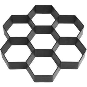 Hexagon shaped concrete mold for creating garden paths - Paving stone mold