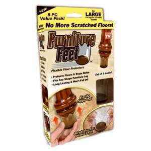 Bútorlábvédő szilikon talpak, 8 darabos csomag, átlátszó, védi a padlót a karcolásoktól - Padlóvédő bútorláb alátét