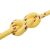 vidaXL Csónak Kötél 3 mm 50 m Sárga 163056339