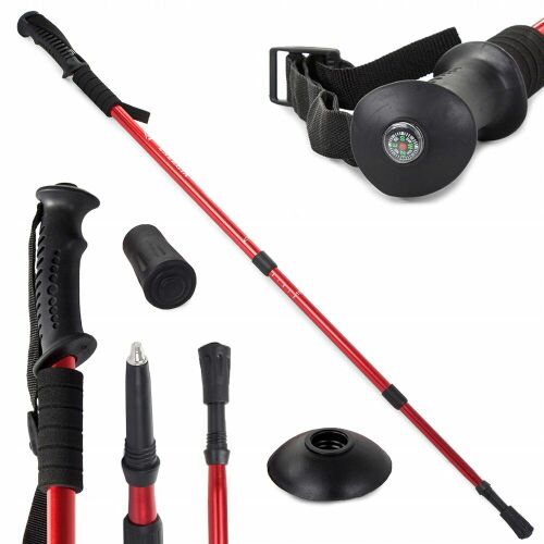 Energetix Nordic Walking Botok - 1 db - Állítható - Piros