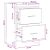 vidaXL Éjjeliszekrények 2 pcs Füstös Tölgy 40 x 30 x 60 cm Szerelt Fa 163057159