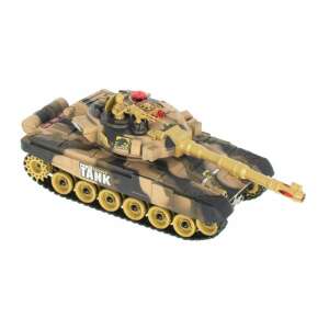Ikonka Remote Control Military Tank - Brown Camouflage - Remote control vehicle