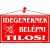 Piktogram Idegeneknek belépni tilos piros 163064653