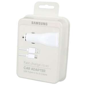 Samsung EP-LN915CBEGWW 15W Autós Adaptív Töltő Adapter + USB Type-C Adatkábel - Fekete 44669674 