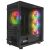 Rampage VEGA V2 üres PC ház belső RGB ventilátorokkal
