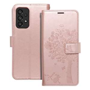 Husa Flip Cover Forcell Mezzo, Compatibila Cu Samsung Galaxy A53 5G, Tree Rose Gold 44670940 - Samsung Huse telefon