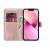 Samsung Galaxy A53 5G Mezzo Book tok fa és pillangó mintával, rózsaszín, nyitva kártyatartókkal