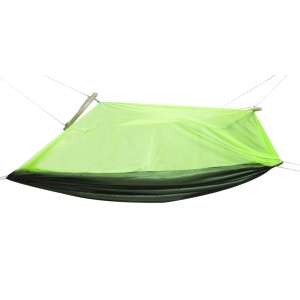 Green camping hammock with mosquito net - Camping & Hiking