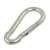 Silver carabiner hook for hanging a hammock or swing, 320 kg capacity