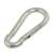 Silver carabiner hook for hanging a hammock or swing, 320 kg capacity