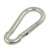 Silver carabiner hook for hanging a hammock or swing, 320 kg capacity