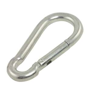 Erős Fém Karabiner - Függőágy, Hintahorog - 8x3,5cm - 320kg