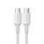 Kabel UGREEN US300 USB-C do USB-C, białe, 1 metr