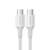 Kabel UGREEN US300 USB-C do USB-C, białe, 1 metr