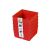 QBRICK Regular Combi Box 5 részes készlet, egymásra rakott piros műanyag szerszámtartók, moduláris tároló