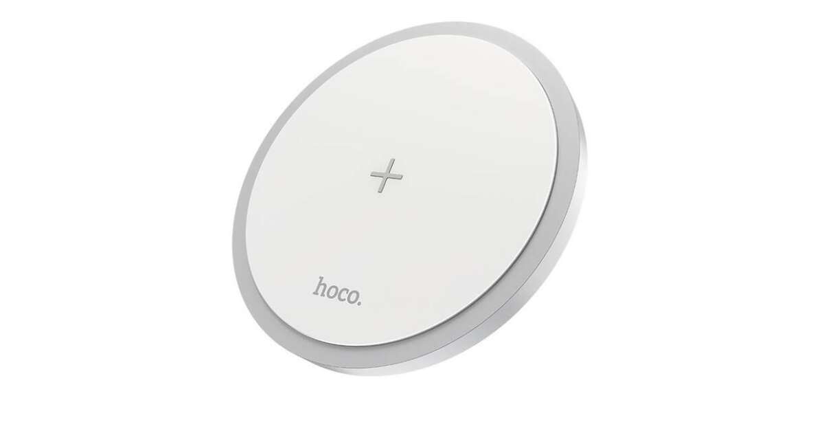 HOCO vezeték nélküli gyorstöltő CW26 Powerful 15W fehér | Pepita.hu