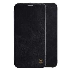 Nillkin Qin fekete bőr flip tok Apple iPhone XS Max-hoz - Nillkin