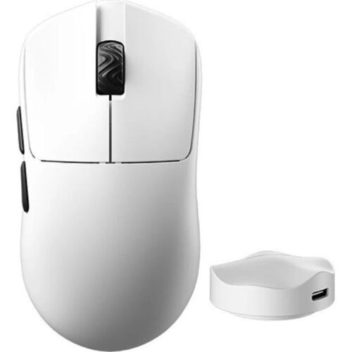Fehér SCYROX V6 vezeték nélküli gaming egér USB dongle-lel - Egér