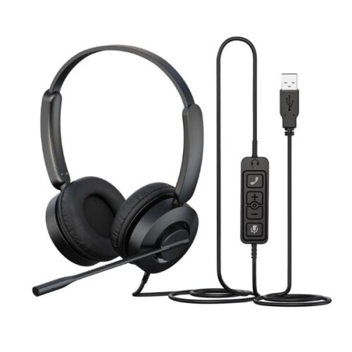 HAMECO HS-8092DE-USB headset zajszűrős mikrofonnal irodai és call center használatra - Hameco