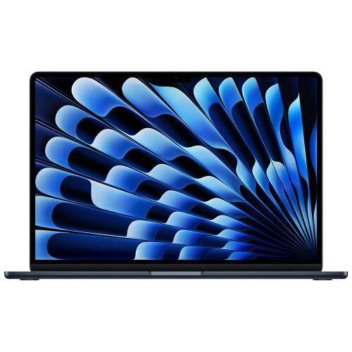 Apple MacBook Air 15 hüvelykes M5 chip éjfekete elölnézet - Laptop