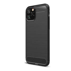 Fekete szilikon telefontok karbon mintával Apple iPhone 11 Pro-hoz - Apple