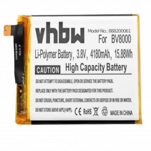 vhbw V636468P Li-Polimer Akkumulátor 4180mAh BV8000-hez, nagy kapacitású csere akkumulátor - Mobiltelefon akkumulátor