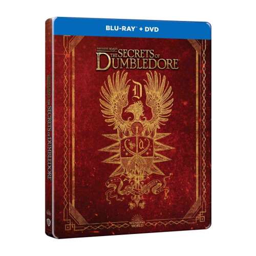 Legendás állatok és megfigyelésük - Dumbledore titkai (BD + DVD) - Blu-ray - ("Crest" steelbook) - limitált, fémdobozos változat