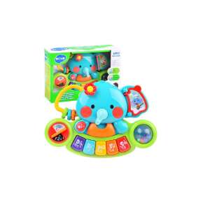 Hola Elephant Keyboard Musical Toy for Babies, Interactive Learning Toy with Lights and Sounds - Toy Instrument