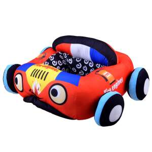 Grow N' Play Comfy Car tűzoltóautó babaszék, piros, kék, sárga, fekete, fehér, kerekekkel, csecsemők és kisgyermekek számára - Babafotel