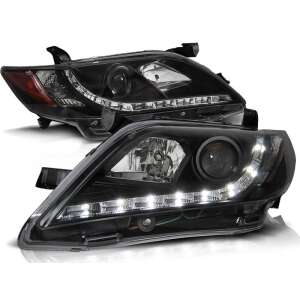 Toyota Camry 6 XV40 06-09 Black Headlights - Headlight