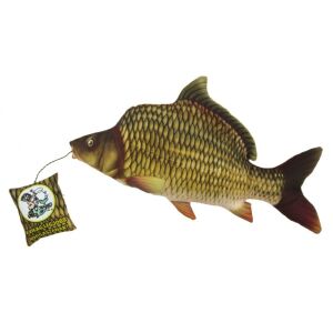 Ponty alakú díszpárna 40x22x8 cm, ajándék horgászoknak - Díszpárna