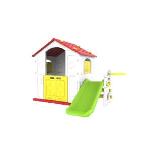 3 az 1-ben kerti játszóház csúszdával és kosárlabda palánkkal - Játszóház