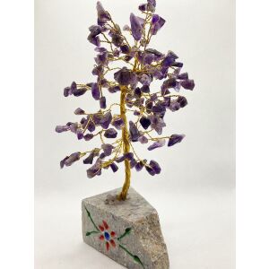 Szerencsebaum Amethyst Edelsteinbaum mit 160 Amethyststeinen - Innenarchitektur
