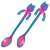 Set of 2 rainbow cat tea spoons