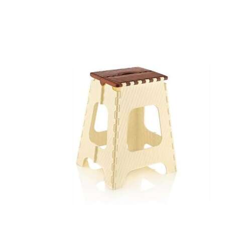 Összecsukható zsámoly 45,5 cm -Bézs