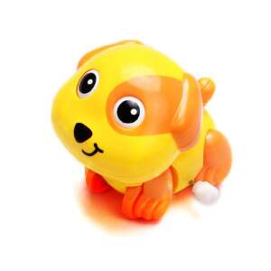 Yellow wind-up toy dog with orange details - Ramiz Developmental Toy for Baby